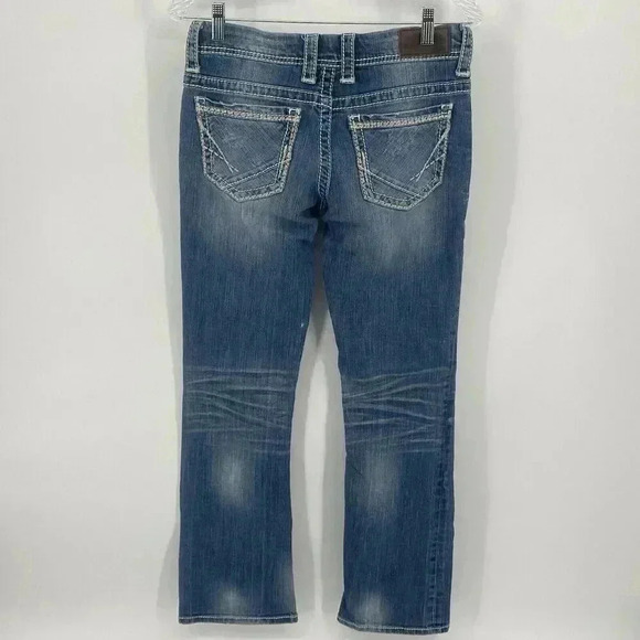 BKE Jeans Womens Size 27R (29x31) Payton Boot Cut Whiskered Cowgirl Rodeo Ranch - Picture 8 of 15